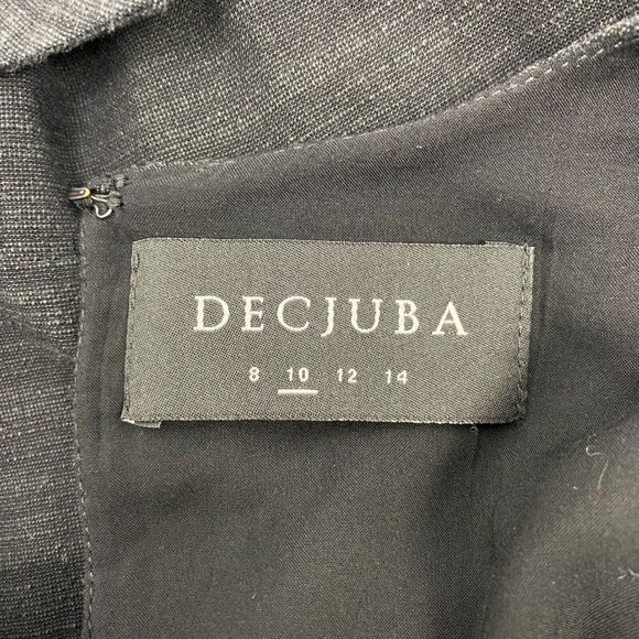 Decjuba Size 10 Women's Semi Wrap Dress Flutter Sleeve Hem - Picture 11 of 12